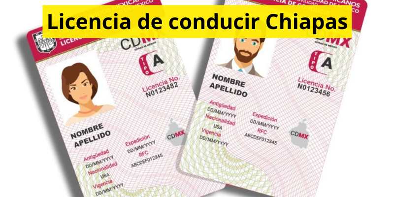Licencia de conducir Chiapas