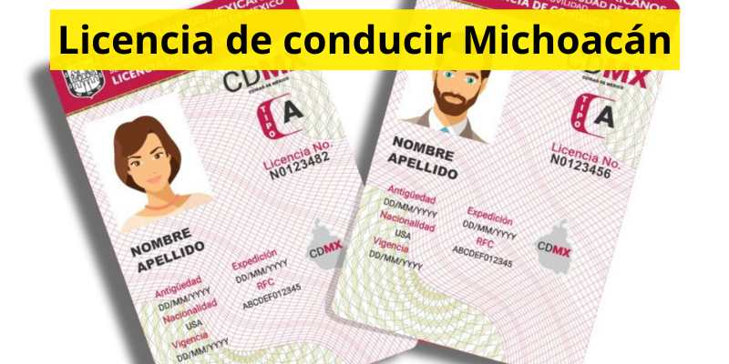 Licencia de conducir Michoacán