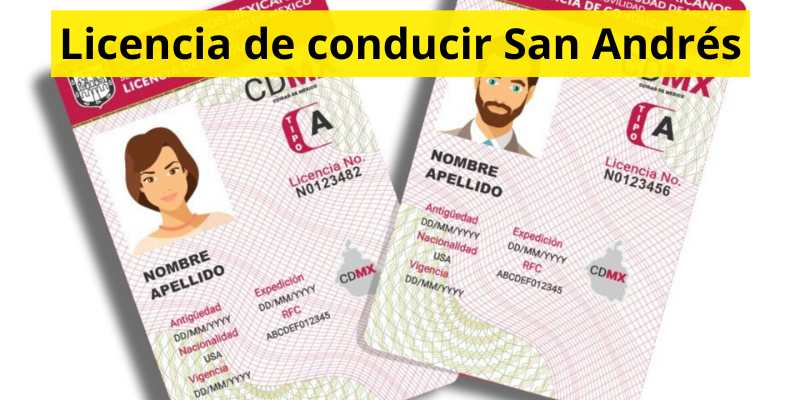 Licencia de conducir San Andrés