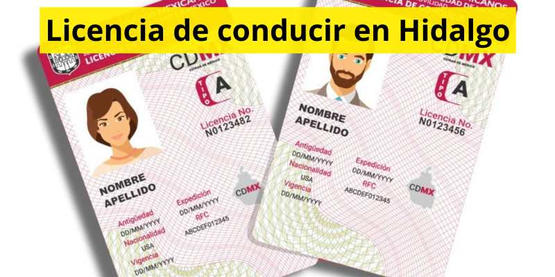 Licencia de conducir en Hidalgo