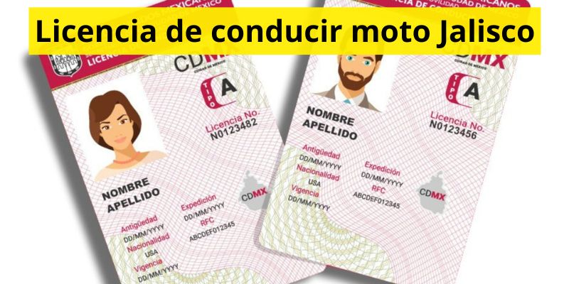 Licencia de conducir moto Jalisco